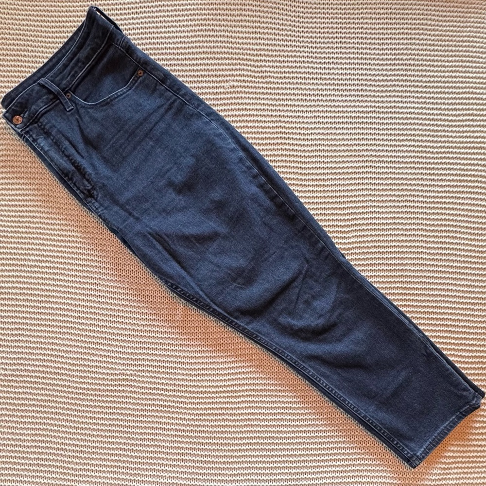 GAP Vintage Slim Sky High Rise Jeans - Dark blue wash